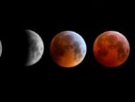 Étapes d'une éclipse lunaire. // Source : Canva Étapes d'une éclipse lunaire. // Source : Canva