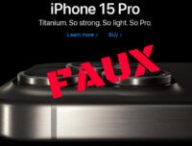 Un faux site d'iPhone profitant du Black Friday. // Source : Kaspersky Un faux site d'iPhone profitant du Black Friday. // Source : Kaspersky