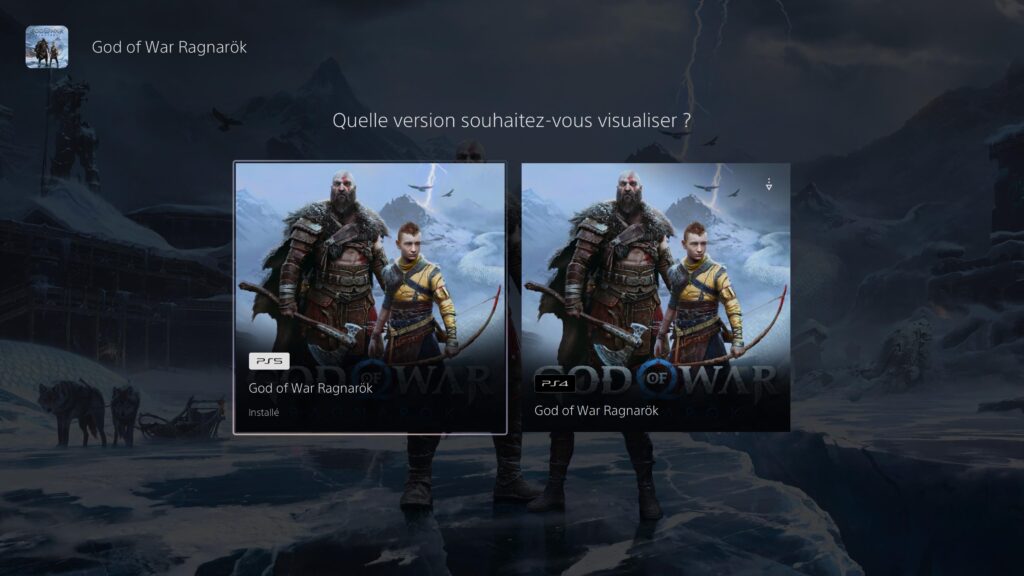 Télécharger la bonne version d'un jeu sur PS5 // Source : Capture PS5 Télécharger la bonne version d'un jeu sur PS5 // Source : Capture PS5