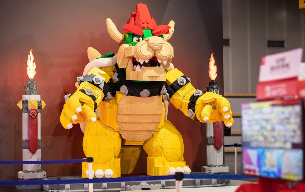 Le très gros Lego Bowser // Source : Twitter Nintendo France Le très gros Lego Bowser // Source : Twitter Nintendo France