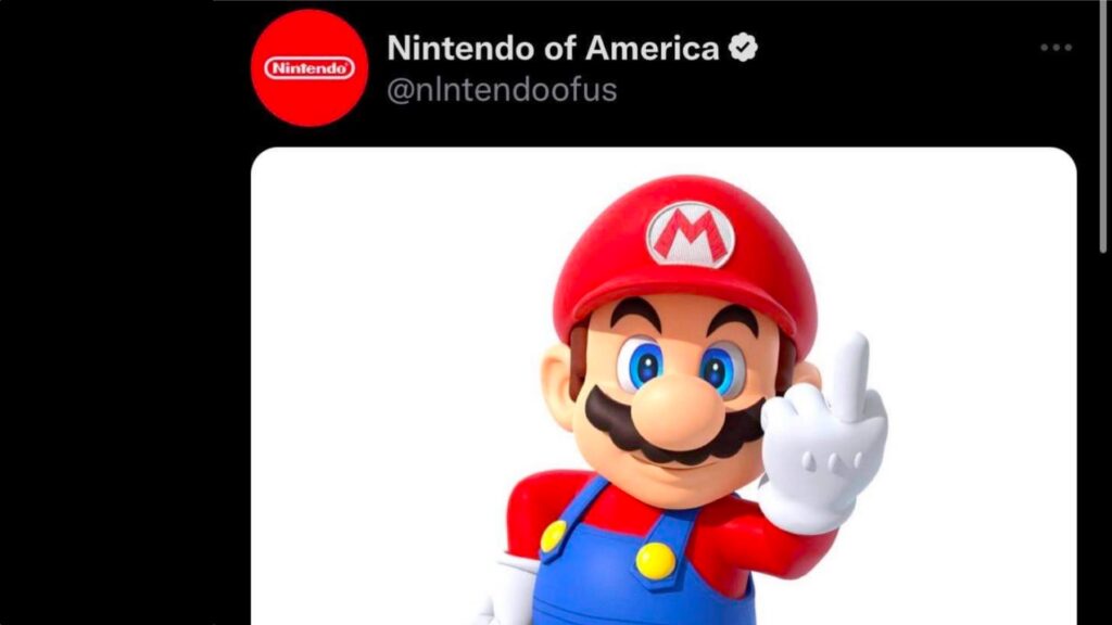 Un compte certifié se fait passer pour Nintendo. // Source : Capture Numerama Un compte certifié se fait passer pour Nintendo. // Source : Capture Numerama