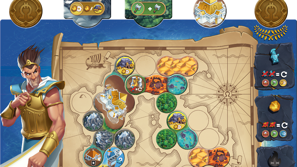 Cinq points de victoire, aucune créature sur l’île : victoire ! // Source : Catch Up Games