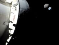 L'éclipse de Terre vue par Orion. // Source : Via Twitter @ESA_fr
