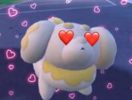 Pokémon avec des yeux en forme de coeur // Source : Nino Barbey pour Numerama