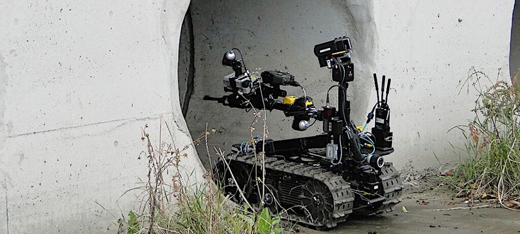 Les robots Qinetiq de la police de San Franscico // Source : Qinetiq Les robots Qinetiq de la police de San Franscico // Source : Qinetiq