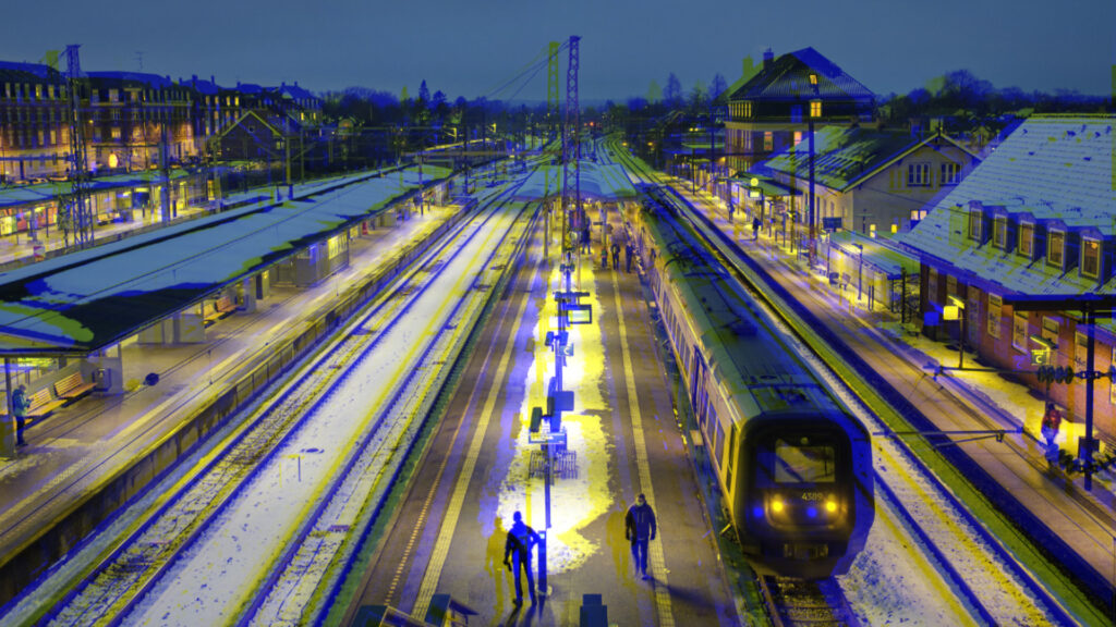 Une gare au Danemark // Source : Kristoffer Trolle / Flickr Une gare au Danemark // Source : Kristoffer Trolle / Flickr