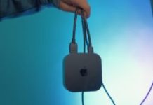 L'Apple TV 4K est une vraie petite box à brancher à côté de sa télé. // Source : Numerama L'Apple TV 4K est une vraie petite box à brancher à côté de sa télé. // Source : Numerama