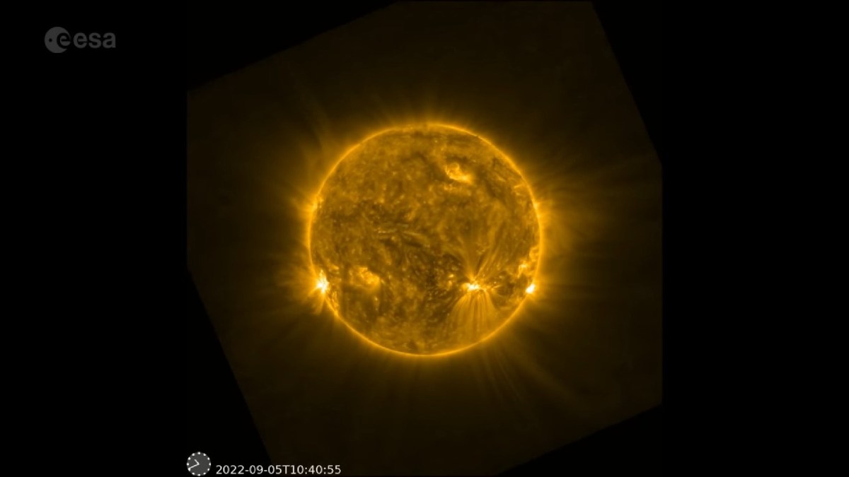 Le Soleil pris par Solar Orbiter. // Source : ESA Le Soleil pris par Solar Orbiter. // Source : ESA