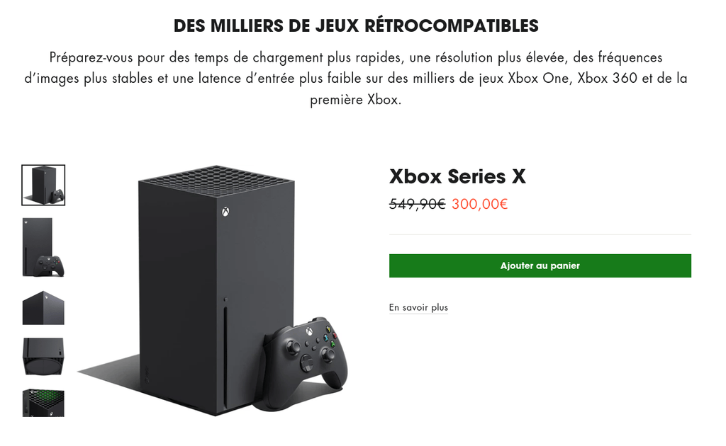 Un faux site usurpant Xbox. // Source : Kaspersky Un faux site usurpant Xbox. // Source : Kaspersky