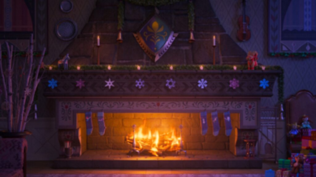 Un petit feu de cheminée tout doux pour terminer cette sélection // Source : Disney+ Un petit feu de cheminée tout doux pour terminer cette sélection // Source : Disney+