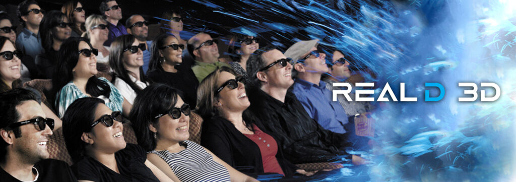Les lunettes RealD sont les plus répandues dans les cinémas. Dolby et IMAX utilisent des technologies différentes. // Source : RealD Les lunettes RealD sont les plus répandues dans les cinémas. Dolby et IMAX utilisent des technologies différentes. // Source : RealD