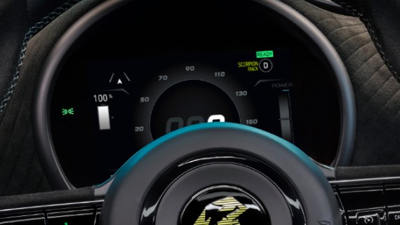 Volant de l'Abarth 500 e // Source : Abarth Volant de l'Abarth 500 e // Source : Abarth