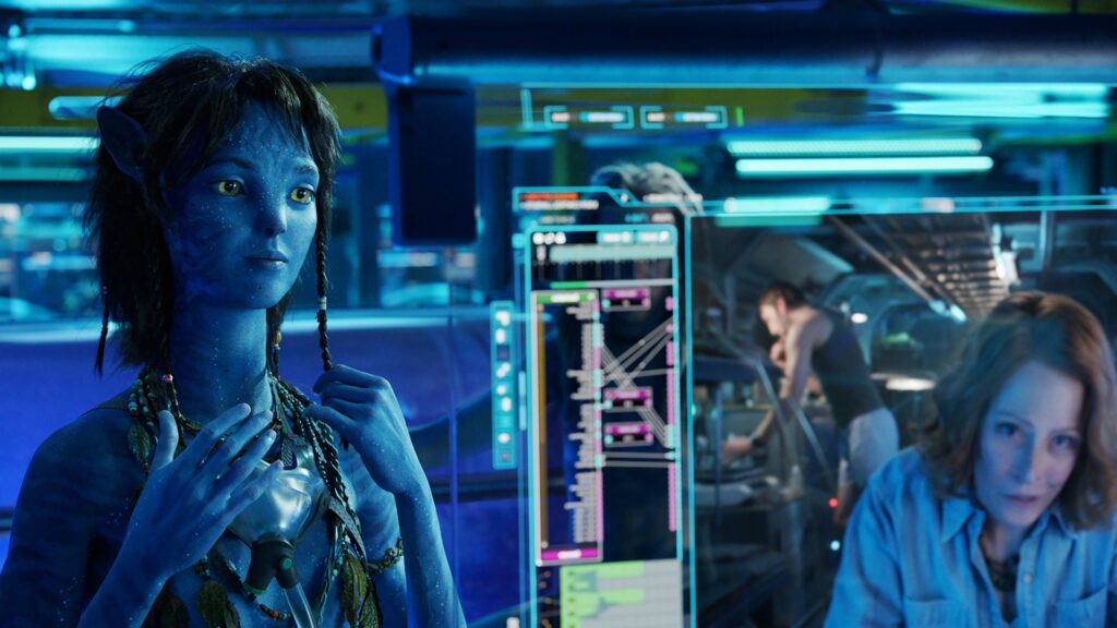 Kiri, la fille de Neytiri et Jake, dans Avatar 2. // Source : Avatar : La Voie de l'Eau Kiri, la fille de Neytiri et Jake, dans Avatar 2. // Source : Avatar : La Voie de l'Eau