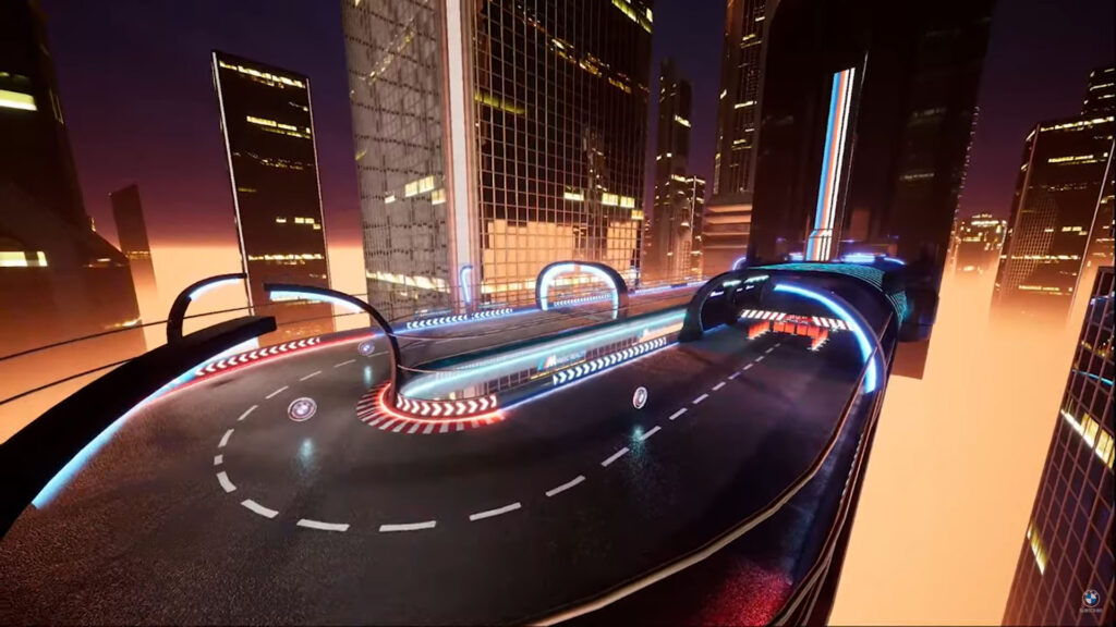 Le circuit virtuel de l'expérience ///M Mixed Reality // Source : BMW Le circuit virtuel de l'expérience ///M Mixed Reality // Source : BMW