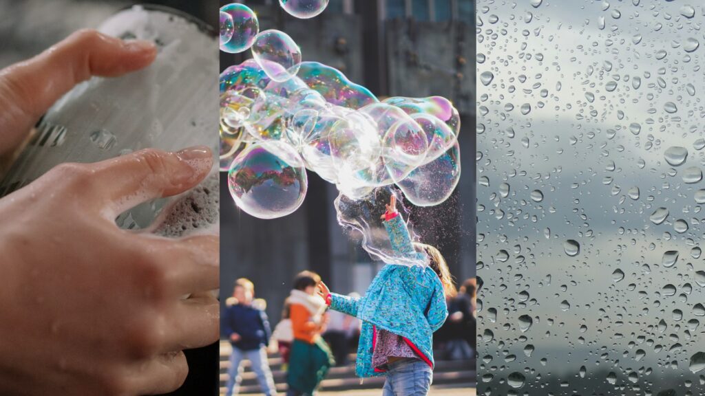 Les bulles se forment à toute sorte d'occasions. // Source : Pexels Les bulles se forment à toute sorte d'occasions. // Source : Pexels