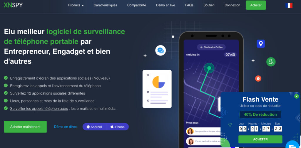 Preuve du développement de Xnspy, le service est désormais disponible en français. // Source : Numerama Preuve du développement de Xnspy, le service est désormais disponible en français. // Source : Numerama