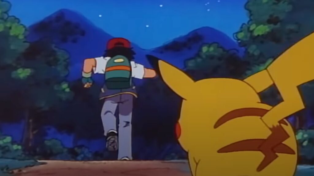 Sacha et Pikachu dans la série Pokémon // Source : Capture d'écran Sacha et Pikachu dans la série Pokémon // Source : Capture d'écran