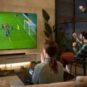 Du football sur une télé LG. // Source : LG Du football sur une télé LG. // Source : LG