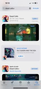 Dead Cells sur Apple Arcade // Source : Capture iPhone Dead Cells sur Apple Arcade // Source : Capture iPhone
