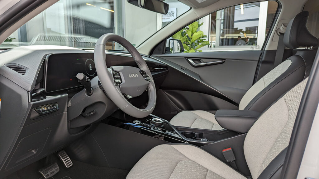Intérieur du Kia Niro EV 2022 // Source : Raphaelle Baut Intérieur du Kia Niro EV 2022 // Source : Raphaelle Baut