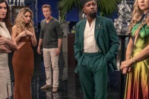 Une belle brochette de riches // Source : Netflix