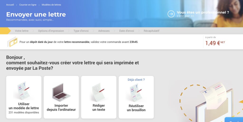 Pour rédiger une Lettre Prioritaire en passant par le web // Source : laposte.fr Pour rédiger une Lettre Prioritaire en passant par le web // Source : laposte.fr