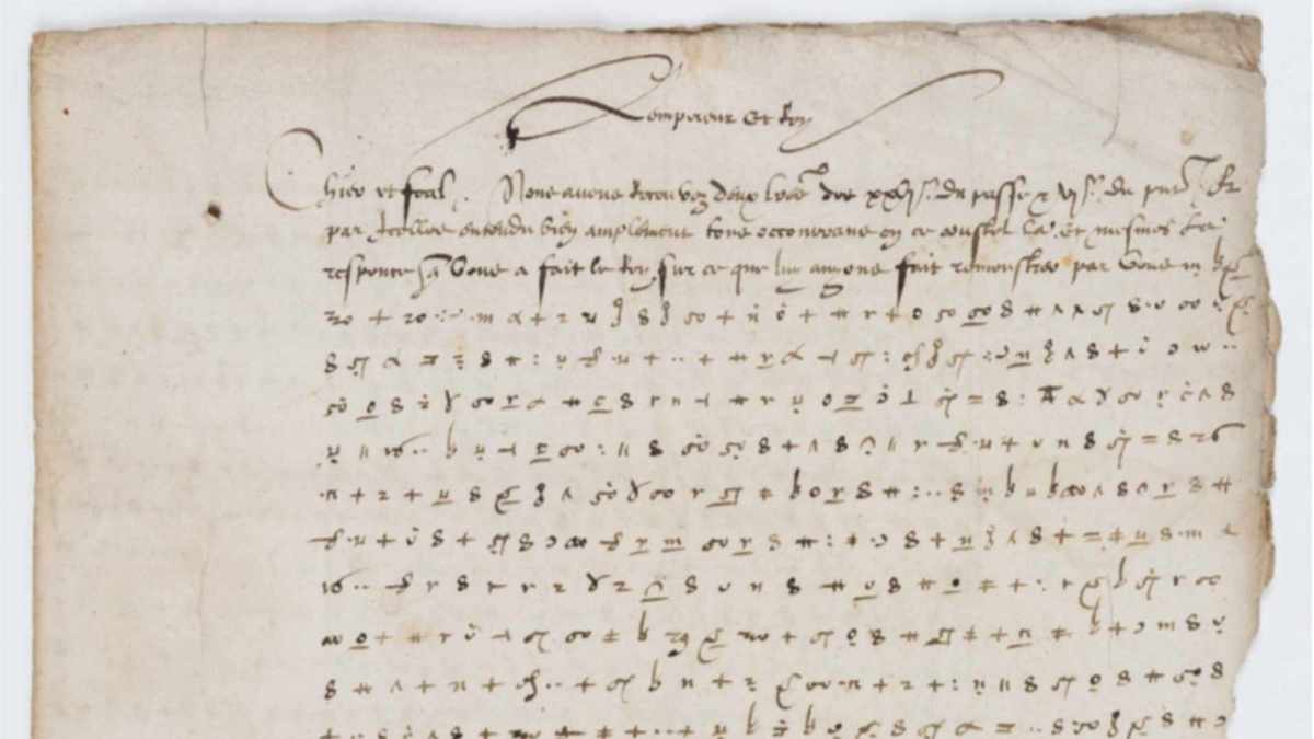 La chiffre de Charles V a enfin été déchiffrée, 500 ans après avoir été écrite // Source : Bibliothèque de Nancy La chiffre de Charles V a enfin été déchiffrée, 500 ans après avoir été écrite // Source : Bibliothèque de Nancy