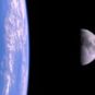 La Terre et la Lune. // Source : Canva La Terre et la Lune. // Source : Canva