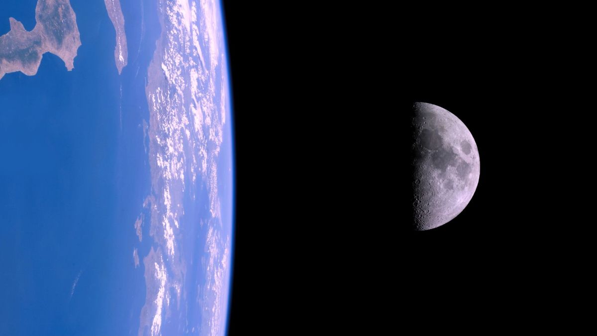 La Terre et la Lune. // Source : Canva La Terre et la Lune. // Source : Canva