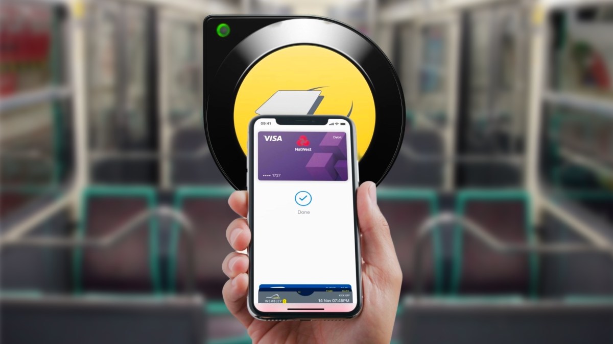 Apple Pay Express, à Londres. // Source : Apple Apple Pay Express, à Londres. // Source : Apple