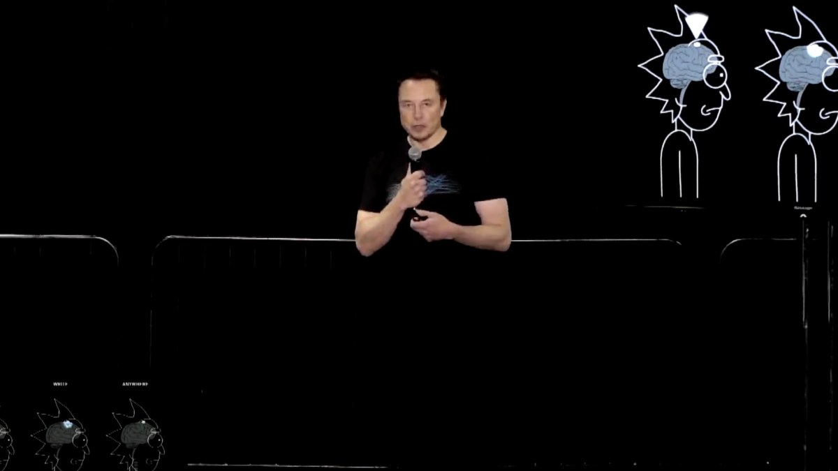 Elon Musk à la présentation Neuralink du 30 novembre 2022 // Source : YT/Neuralink Elon Musk à la présentation Neuralink du 30 novembre 2022 // Source : YT/Neuralink
