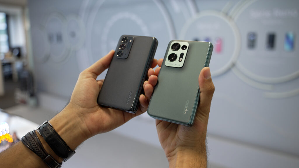 L'Oppo Find N2 lors d'une prise en main organisée à Paris. // Source : Numerama, avec Frandroid L'Oppo Find N2 lors d'une prise en main organisée à Paris. // Source : Numerama, avec Frandroid