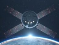 Orion retournant vers la Terre. // Source : Flickr/CC/NASA/Liam Yanulis (photo recadrée)