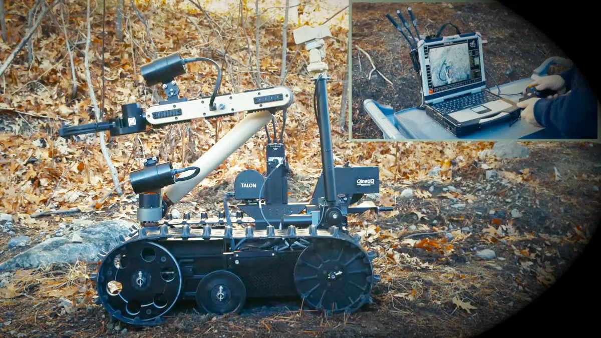 L'un des robots utilisés par la police de San Francisco. // Source : YouTube / QinetiQ L'un des robots utilisés par la police de San Francisco. // Source : YouTube / QinetiQ
