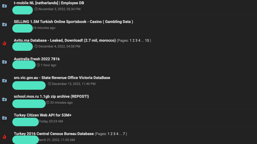 La page dédiée aux fuites sur un forum. // Source : Numerama La page dédiée aux fuites sur un forum. // Source : Numerama