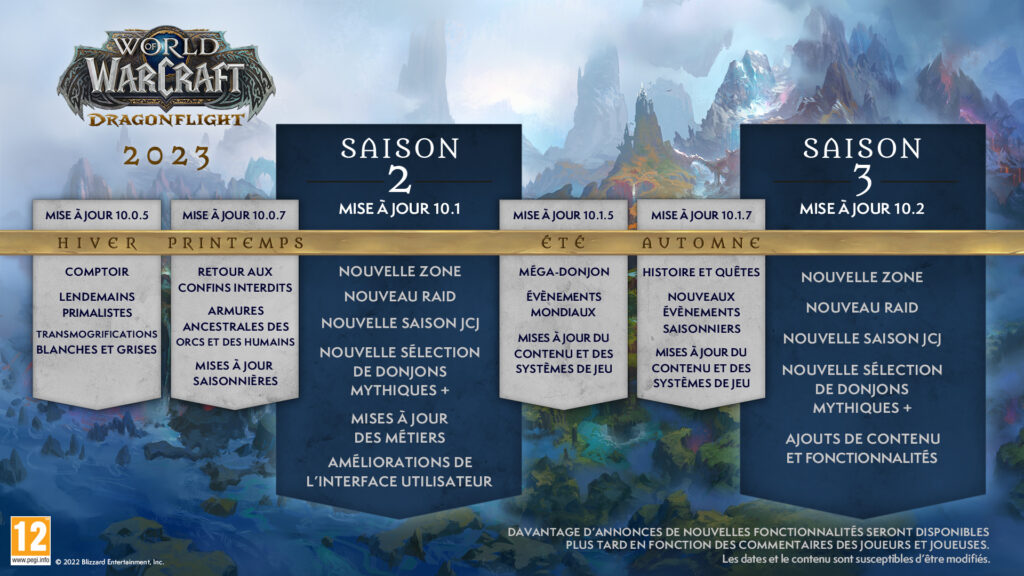 World of Warcraft: Dragonflight // Source : Blizzard Entertainment World of Warcraft: Dragonflight // Source : Blizzard Entertainment