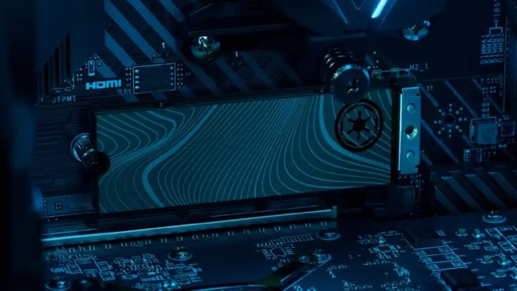 Le SSD FireCuda abord discrètement les couleur de Star Wars // Source : Seagate