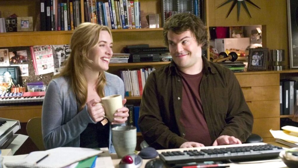 Jack Black et Kate Winslet dans The Holiday Jack Black et Kate Winslet dans The Holiday