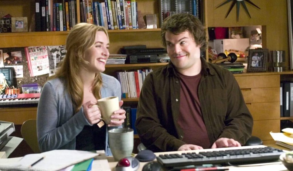 Jack Black et Kate Winslet dans The Holiday Jack Black et Kate Winslet dans The Holiday
