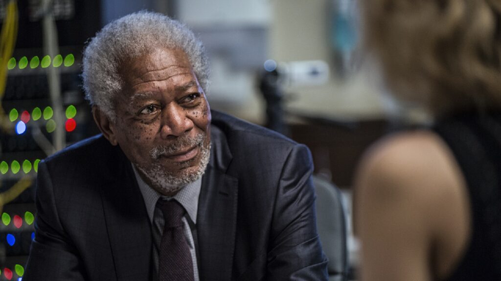 Benoît Allemane double l'acteur Morgan Freeman en VF dans presque tous ses films // Source : Jessica Forde / EuropaCorp Benoît Allemane double l'acteur Morgan Freeman en VF dans presque tous ses films // Source : Jessica Forde / EuropaCorp