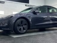 Tesla Model 3 (2022) // Source : Julien Cadot pour Numerama Tesla Model 3 (2022) // Source : Julien Cadot pour Numerama