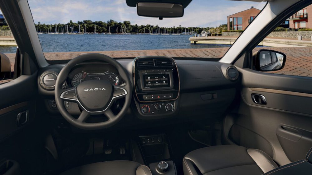 Intérieur de la Dacia Spring Extreme // Source : Dacia Intérieur de la Dacia Spring Extreme // Source : Dacia