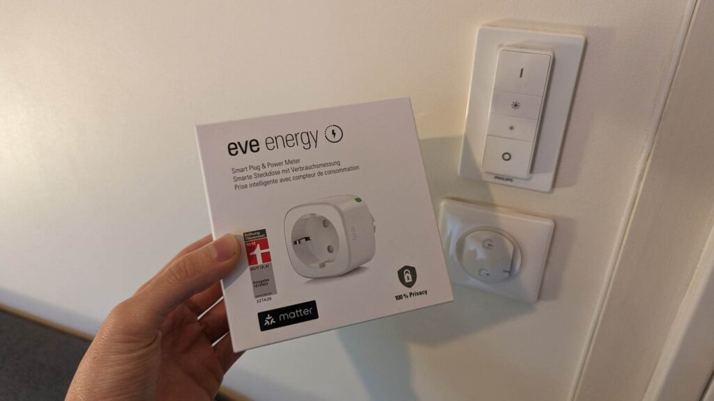 La prise Eve Energy, version Matter, reçue par Numerama. // Source : Numerama La prise Eve Energy, version Matter, reçue par Numerama. // Source : Numerama