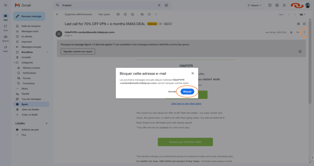 Bloquer adresse Gmail Bloquer adresse Gmail