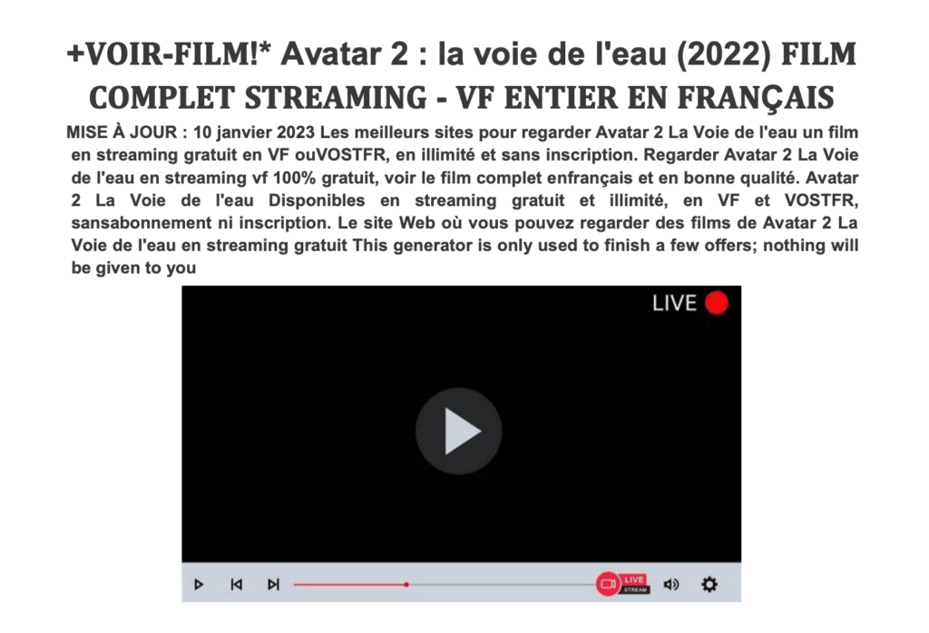 Le PDF met en avant des blockbusters récents. // Source : Numerama Le PDF met en avant des blockbusters récents. // Source : Numerama