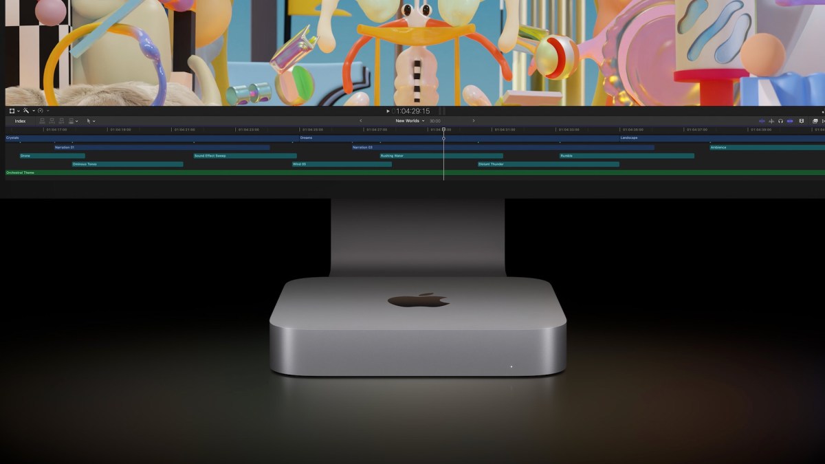Apple Mac mini (M2) x Studio Display // Source : Apple Apple Mac mini (M2) x Studio Display // Source : Apple