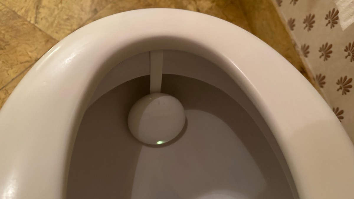Un Withings U-Scan dans les toilettes. // Source : Numerama Un Withings U-Scan dans les toilettes. // Source : Numerama