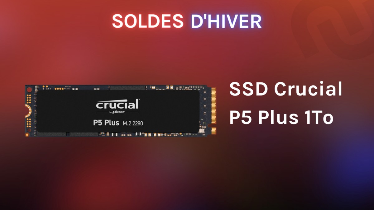 Le SSD P5 Plus de Crucial // Source : Numerama Le SSD P5 Plus de Crucial // Source : Numerama