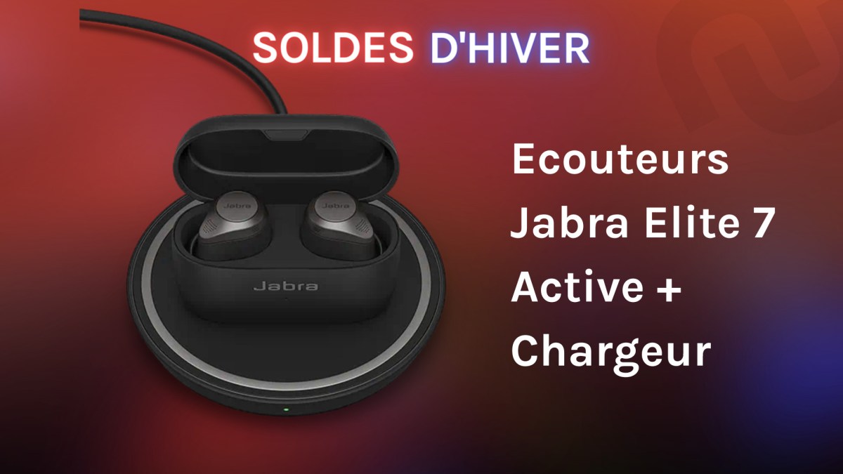 Pack Ecouteurs sans fil Jabra Elite 7 Active Noir + Chargeur à induction // Source : Numerama Pack Ecouteurs sans fil Jabra Elite 7 Active Noir + Chargeur à induction // Source : Numerama