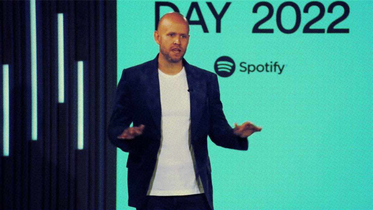 Daniel Ek, le patron de Spotify // Source : YouTube / Spotify Daniel Ek, le patron de Spotify // Source : YouTube / Spotify